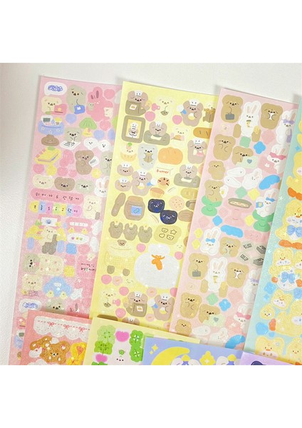 14 1 Sayfalık Sevimli Hayvanlar Tavşanlar Çıkartmalar El Kitabı Dekoratif El Sanatları Hediyeler Öğrenciler Kırtasiye Sanat Malzemeleri Dıy Malzeme (Yurt Dışından) modelleri