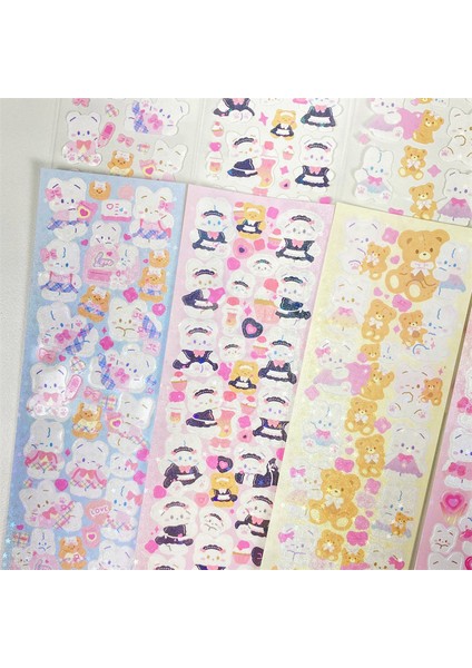 14 1 Sayfalık Sevimli Hayvanlar Tavşanlar Çıkartmalar El Kitabı Dekoratif El Sanatları Hediyeler Öğrenciler Kırtasiye Sanat Malzemeleri Dıy Malzeme (Yurt Dışından) indirimleri