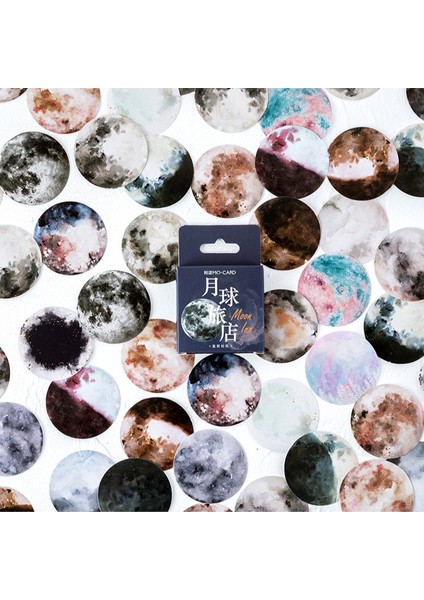 46 Adet 46 Adet/kutu Renkli Moon Inn Deco Çıkartmalar Bullet Journaling Aksesuarları Çıkartmalar Estetik Karalama Defteri Dıy Dekoratif Kırtasiye (Yurt Dışından)