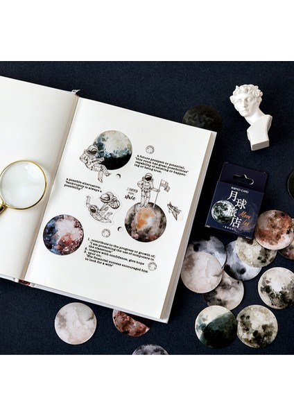 46 Adet 46 Adet/kutu Renkli Moon Inn Deco Çıkartmalar Bullet Journaling Aksesuarları Çıkartmalar Estetik Karalama Defteri Dıy Dekoratif Kırtasiye (Yurt Dışından)