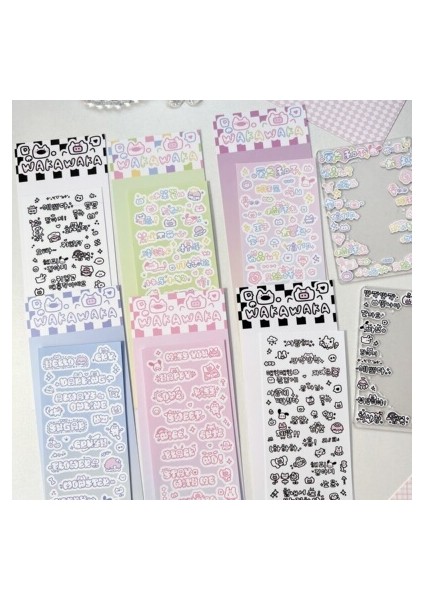 6 Adet Mınkys Yeni Varış 4 Adet 9 Adet Bir Set Kawaii Lazer Siyah Serisi Fotocardlar Dekoratif Çıkartmalar Dıy Karalama Defteri Çıkartmalar Konfeti (Yurt Dışından)