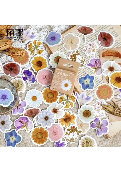 18 46 Adet/takım Sonbahar Çiçek Etiket Diy Scrapbooking Günlüğü Planlayıcısı Dekorasyon Çıkartması Albümü (Yurt Dışından)