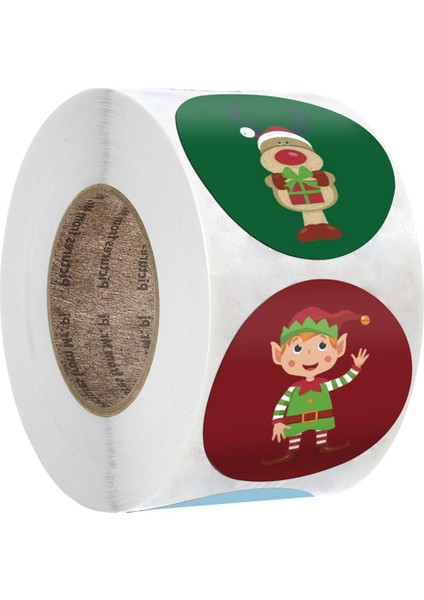 QY696-100PCS Yeni 50-500PCS 8 Tasarımlar Yapışkanlı Noel Hediyesi Isim Etiketleri Noel Çıkartmaları Mevcut Mühür Etiketleri Noel Çıkartmaları Hediye Paketi (Yurt Dışından)