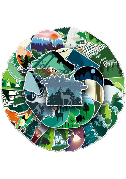 10 Adet-Rastgele 10/50 Adet Orman Çıkartmalar Su Geçirmez Çıkartması Dizüstü Motosiklet Bagaj Snowboard Buzdolabı Telefon Araba Sticker (Yurt Dışından) modelleri