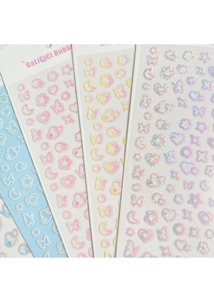 E 1 Adet Yeni Sıcak Degrade Ay Kelebek Lazer Etiket Gevreği Idol Kart Deco Karalama Defteri Dıy Malzeme Dekorasyon Kırtasiye Çıkartmalar (Yurt Dışından) indirimleri