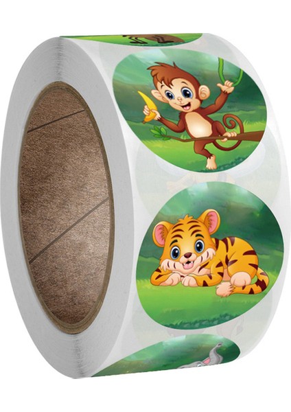 QY725-500PCS 100-500PCS 8 Stilleri Yuvarlak Karikatür Güneş Gülen Çocuklar Ödül Çıkartmaları Parti El Yapımı Scrapbooking Hediye Paketleme Mühür Etiket (Yurt Dışından)
