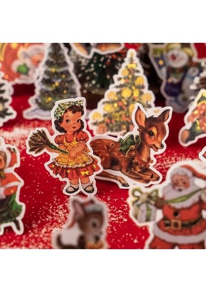 G-Noel Ağacı Paket Başına 30 Adet Çıkartmalar Noel Bronzlaştırıcı Baba Ağacı Karalama Defteri Santa Kardan Adam Kağıt Folyo Hediye Yeni Yıl Kartı Noel Noel (Yurt Dışından) modelleri