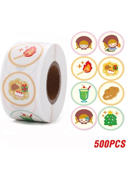 QY2305-500PCS 100-500PCS Çocuk Karikatür Çıkartmalar Bebek Çıkartmalar Anaokulu Ilham Küçük Kırmızı Çiçek Ödül Çıkartmalar Kırtasiye (Yurt Dışından)