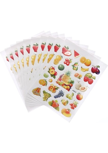 Meyve 10 Yaprak/paket Ay Meyve Kelebek Hayvan Araba Serisi Ödül Çıkartmalar Ilköğretim Okulu Öğrencileri Için Övgü Çıkartmalar (Yurt Dışından)