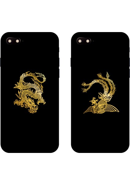 B Kişilik Ejderha ve Phoenix Desen Metal Etiket Kaplan Kurt Cep Telefonu Etiketi Arka Kabuk Yaratıcı Hayvan Metal Dekorasyon (Yurt Dışından) indirimleri