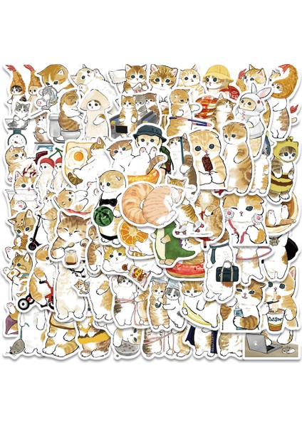 30 Adet 10/30/64 Adet Vintage Turuncu Kedi Etiket Estetik Pvc Çocuk Kore Kırtasiye Dekorasyon Scrapbooking Okul Malzemeleri (Yurt Dışından) fiyatları