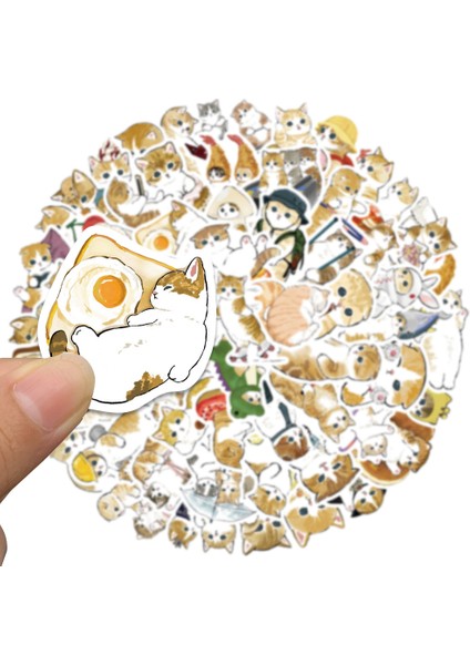 30 Adet 10/30/64 Adet Vintage Turuncu Kedi Etiket Estetik Pvc Çocuk Kore Kırtasiye Dekorasyon Scrapbooking Okul Malzemeleri (Yurt Dışından) indirimleri