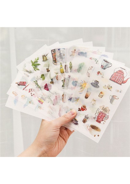 38 6 Yaprak/paket Karikatür Kedi Washi Kağıt Etiket Kawaii Dergisi Çıkartmalar Scrapbooking Günlük Planlayıcısı Kırtasiye Malzemeleri (Yurt Dışından)