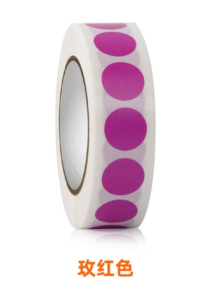 Gül Kırmızı 1000 Adet Renkli Nokta Etiket Etiket Sınıflandırma Işareti Kaplamalı Kağıt Etiket Ruloları Kawaii Kırtasiye Estetik (Yurt Dışından)