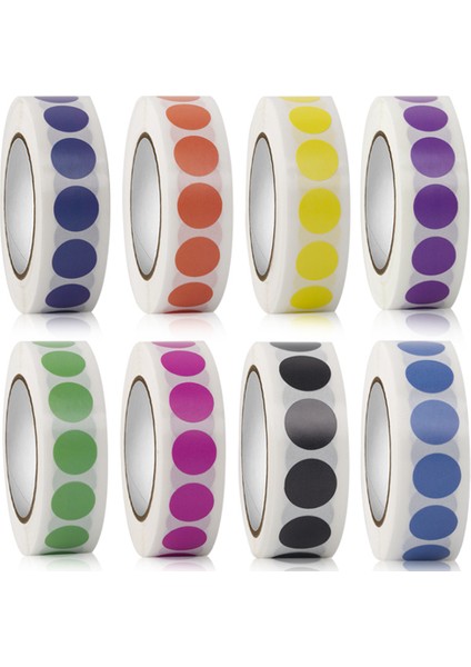 Gül Kırmızı 1000 Adet Renkli Nokta Etiket Etiket Sınıflandırma Işareti Kaplamalı Kağıt Etiket Ruloları Kawaii Kırtasiye Estetik (Yurt Dışından) fiyatları