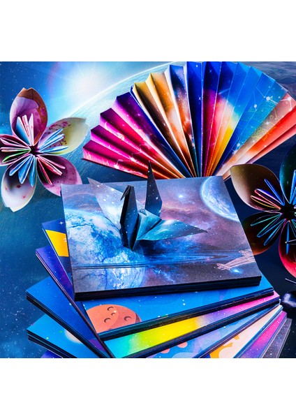 100 YAPRAK-7X7CM 50 Adet Renkli Origami Kağıt Vinçler Yaratıcılık Kare Origami Kağıt Çocuk Dıy El Yapımı Çift Taraflı Boyama Katlama Kraft El Işi Kağıdı (Yurt Dışından) modelleri