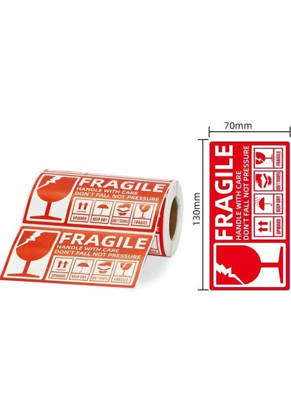 76X25MM 100 Adet Kırılgan Çıkartmalar Mallar Lütfen Dikkatli Kullanın Uyarı Etiketleri Dıy Malzemeleri 76X25 M 75X50MM 90X50MM 130X70MM (Yurt Dışından) fırsatları