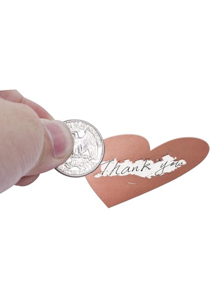 QY528-SILVERY-300PCS 100-300PCS Kalp Şekli Etiketleri Etiket 3 Renk Kazı Kazan Çıkartmalar Dıy El Yapımı Oyun Kazı Kazan Etiket Etiketleri Kırtasiye (Yurt Dışından)