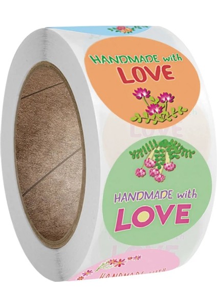 QY771-500 Adet 50-500 Adet Hediye Paketleme Mühür Doğum Günü Partisi Düğün Kaynağı Kırtasiye Etiket Aşk Şekilli Etiket Etiket Scrapbooking (Yurt Dışından)