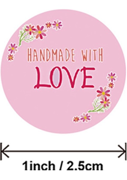 QY771-500 Adet 50-500 Adet Hediye Paketleme Mühür Doğum Günü Partisi Düğün Kaynağı Kırtasiye Etiket Aşk Şekilli Etiket Etiket Scrapbooking (Yurt Dışından)