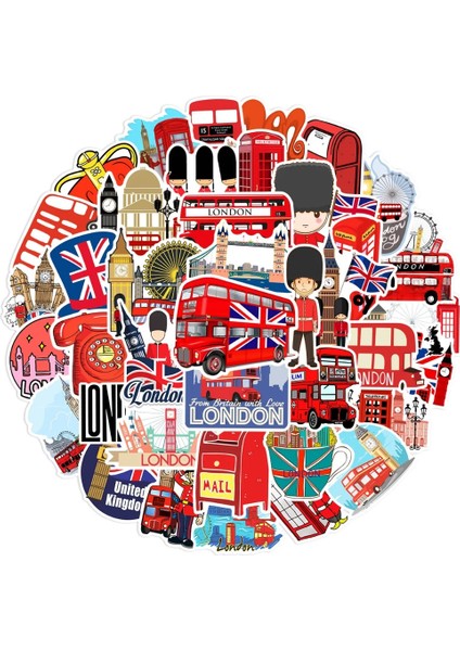 10 Adet-Rastgele 10/50 Adet Klasik Ingiliz Tarzı Londra Otobüs Mermi Pvc Dekoratif Çıkartmalar Scrapbooking Sopa Etiket Günlüğü Kırtasiye Albümü Etiket (Yurt Dışından)
