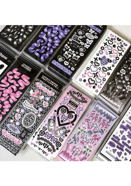 4 Adet Mınkys Yeni Varış 4 Adet 9 Adet Bir Set Kawaii Lazer Siyah Serisi Fotocardlar Dekoratif Çıkartmalar Dıy Karalama Defteri Çıkartmalar Konfeti (Yurt Dışından) fiyatları