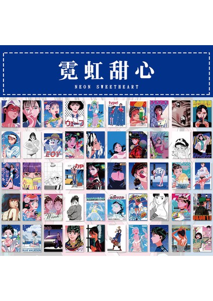 Kız-B 50 Adet Sevimli Kawaii Kpop Kız Estetik Çıkartmalar Dekoratif Cep Scrapbooking Aksesuarları Dizüstü Önemsiz Dergisi Dizüstü Gitar (Yurt Dışından)