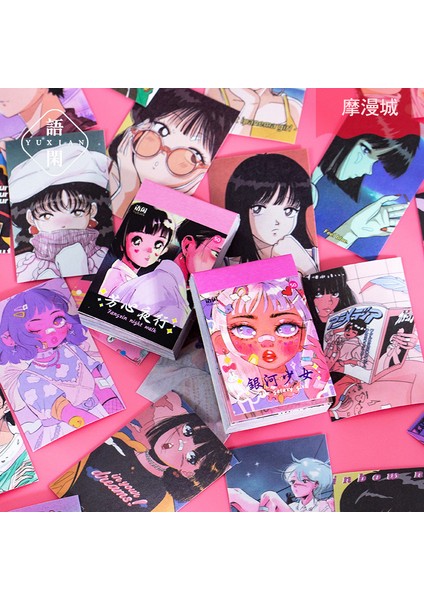 Kız-B 50 Adet Sevimli Kawaii Kpop Kız Estetik Çıkartmalar Dekoratif Cep Scrapbooking Aksesuarları Dizüstü Önemsiz Dergisi Dizüstü Gitar (Yurt Dışından) fiyatları