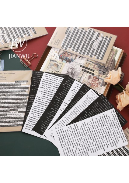 Tz-Sts-01 Jıanwu 406 Adet Vintage Ingilizce Dergisi Dekorasyon Çıkartmaları Dıy Kolaj Malzeme Scrapbooking Telefon Çıkartmaları Kırtasiye Malzemeleri (Yurt Dışından) indirimleri