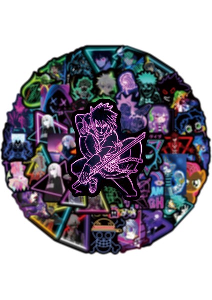 50 Adet 10/30/50 Adet Neon Animasyon Kore Etiket Estetik Pvc Eskiz Defteri Kırtasiye Dizüstü Dekorasyon Scrapbooking Okul Malzemeleri (Yurt Dışından) modelleri