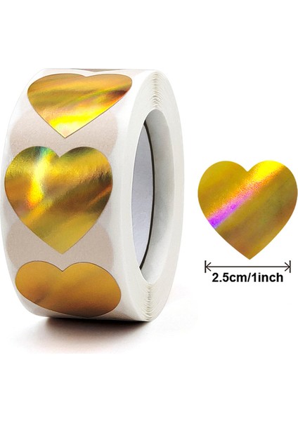 QY2000-100PCS 100-500PCS Glitter Kalp Çıkartmalar Sevgililer Günü Köpüklü Kalp Çıkartmalar Tatil Partisi Dekorasyon Mühür Etiket (Yurt Dışından)