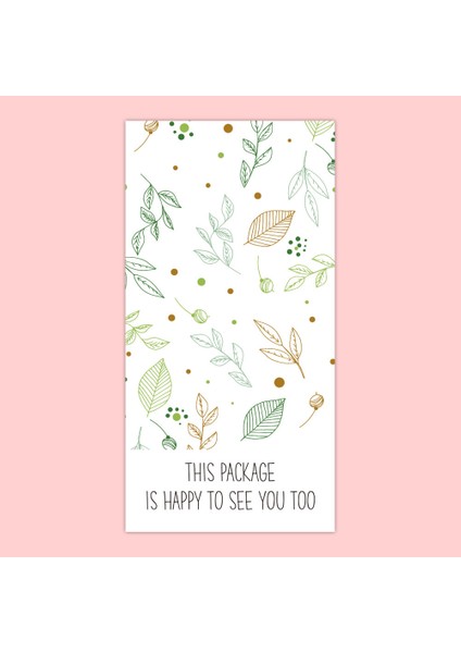 QY958-10 Adet 10-50 Adet "bu Paket De Seni Görmekten Mutlu" Çıkartmalar Mühür Etiketleri Çiçek Dikdörtgen Sticker Düğün Parti Hediye Dekorasyon (Yurt Dışından)