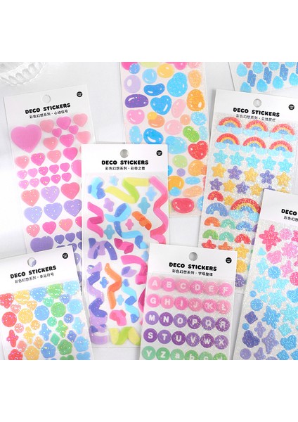 2-G Renkli Kalp Şerit Aşk Dekoratif Dıy Dekor Etiket Sanat Zanaat Tebrik Kartı Karalama Defteri (Yurt Dışından) modelleri