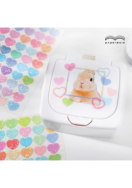 2-G Renkli Kalp Şerit Aşk Dekoratif Dıy Dekor Etiket Sanat Zanaat Tebrik Kartı Karalama Defteri (Yurt Dışından) fırsatları