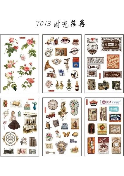 13 6 Sayfa Kawaii Washi Kağıt Etiket Hayvan Bitki Balina Dergisi Çıkartmalar Scrapbooking Dekoratif Dizüstü Kırtasiye Malzemeleri (Yurt Dışından) fiyatları