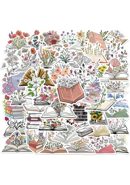 50 Adet 10/30/50 Adet Taze Çiçek Kitap Kore Kırtasiye Etiket Estetik Pvc Çocuk Dekorasyon Scrapbooking Okul Malzemeleri (Yurt Dışından) fiyatları