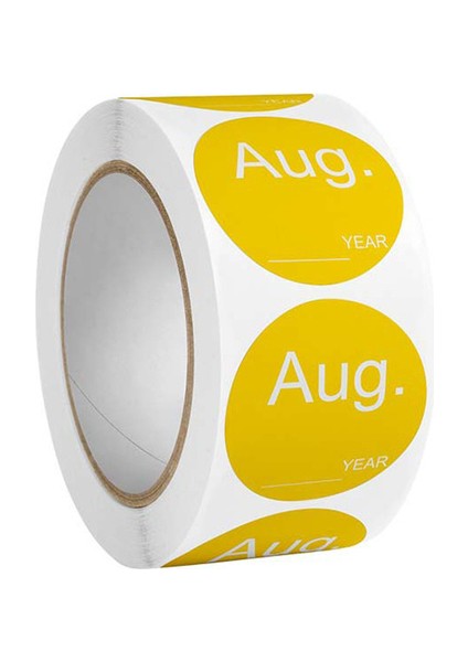 Ağustos 500 Adet/rulo Yuvarlak Tarih Ay Yıl Etiket Etiketleri Dıy Yaratıcı Ofis Yapışkan Notlar Planlayıcısı Dizüstü Endeksi Kırtasiye Çıkartmalar (Yurt Dışından)