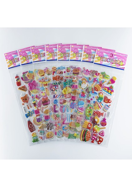 Stil 8 8 Sheets/set Su Geçirmez Karikatür Hayvanat Bahçesi Hayvanlar Çıkartmalar Çocuklar Dizüstü Dekorasyon Karalama Defteri Etiket Oyuncak Çocuk Erkek Kız (Yurt Dışından)