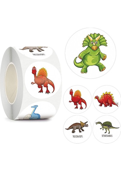 A - 2.5 cm - 300 Adet 100-500 Adet Çocuk Karikatür Çıkartmalar Küçük Dinozor Desen Çocuklar Kırtasiye Malzemeleri Okul Öğretmen Malzemeleri Ödül Çıkartmalar (Yurt Dışından) fırsatları