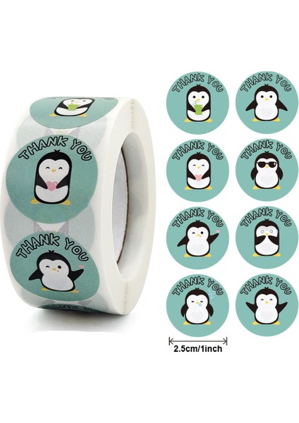 QY1259-300PCS 100-500PCS Sevimli Karikatür Penguen Çıkartmalar Çocuk Bonus Çıkartmaları Scrapbooking'i Teşvik Eden Dekoratif Kırtasiye Çıkartmaları (Yurt Dışından)