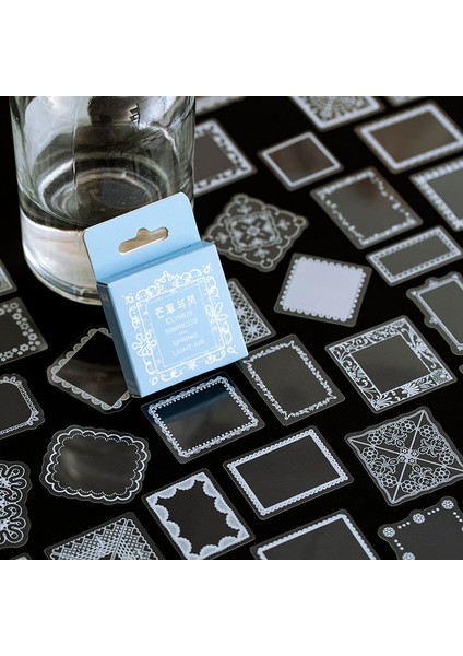 C Journamm 50 Adet/grup Dantel Serisi Mini Kutu Çıkartmalar Scrapbooking Önemsiz Dergisi Estetik Dekoratif Kırtasiye Sızdırmazlık Çıkartmalar (Yurt Dışından) fırsatları