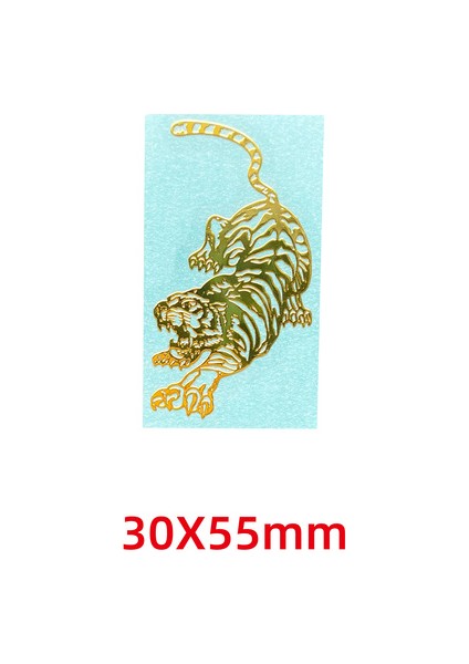 L Kişilik Ejderha ve Phoenix Desen Metal Etiket Kaplan Kurt Cep Telefonu Etiketi Arka Kabuk Yaratıcı Hayvan Metal Dekorasyon (Yurt Dışından)