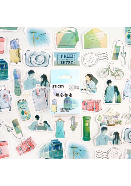 D 46 Adet/grup Kawaii Pembe Yapışkan Sevimli Kedi Kutulu Çıkartmalar Planlayıcısı Scrapbooking Planlayıcısı Dekoratif Kırtasiye Kawaii Çıkartmalar (Yurt Dışından)