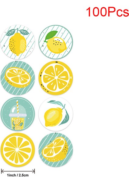 100 Adet 100-500 Adet Meyve Limon Yuvarlak Çıkartmalar Düğün Parti Süslemeleri Zarf Sızdırmazlık Etiketleri Şeker Tatlı Hediyeler Ambalaj Çıkartmaları (Yurt Dışından) modelleri