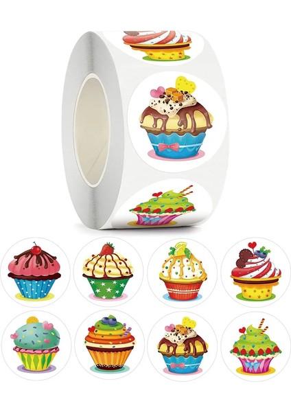 QY1051-500PCS 100-500 Adet Mutlu Doğum Günü Çıkartmaları 2.5 Cm/1 Inç Çocuk Doğum Günü Partisi Hediye Sızdırmazlık Süslemeleri Tebrik Kartı Pişirme Etiketleri (Yurt Dışından) fırsatları