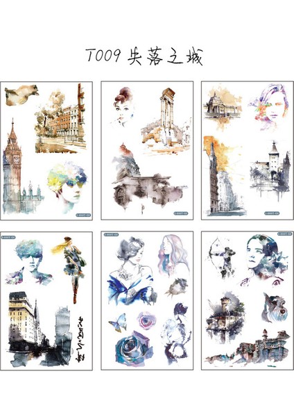 Stil 9 6 Sayfa Kawaii Washi Kağıt Etiket Hayvan Bitki Balina Dergisi Çıkartmalar Scrapbooking Dekoratif Dizüstü Kırtasiye Malzemeleri (Yurt Dışından) fiyatları