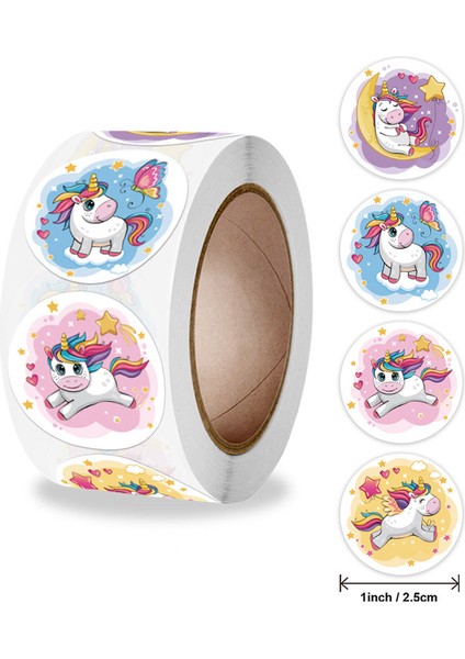 QY839-300PCS 100-500PCS Ödül Etiket Çocuklar Için Unicorn Hayvan Sevimli Desen Hayvanlar Karikatür Çıkartmalar Okul Öğretmen Malzemeleri Çocuk Etiket (Yurt Dışından) modelleri