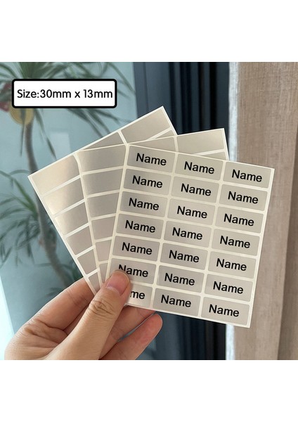 C6 30X13MM 90 Adet Isim Etiketi Özelleştirmek Çıkartmalar Su Geçirmez Kişiselleştirilmiş Etiketler Çocuk Okul Kırtasiye Su Şişesi Kalem Etiket (Yurt Dışından)