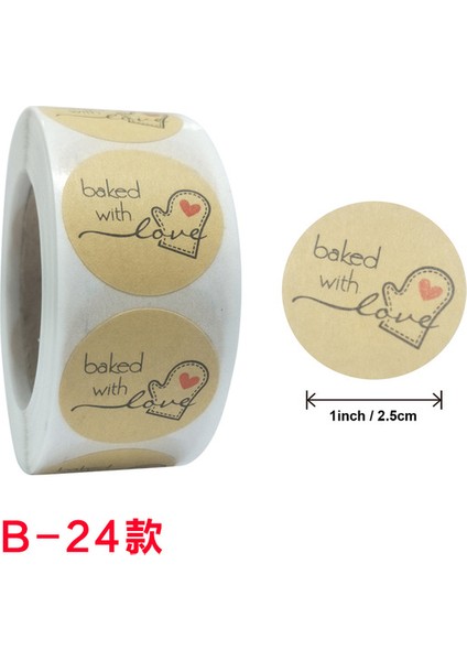 B24 500 Adet El Yapımı Pişmiş Aşk Etiket El Yapımı Ev Yapımı Fırın Etiket Etiketleri Pişmiş Gıda Ekmek Kek Paketi Dekor (Yurt Dışından)