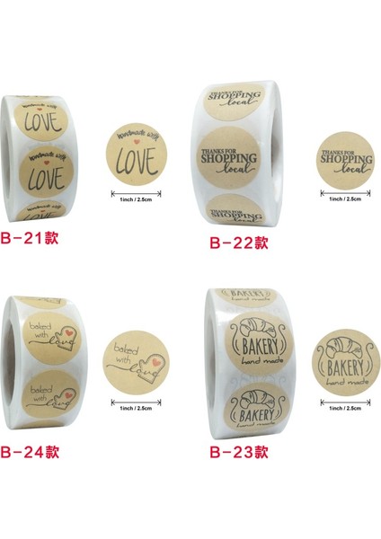 B24 500 Adet El Yapımı Pişmiş Aşk Etiket El Yapımı Ev Yapımı Fırın Etiket Etiketleri Pişmiş Gıda Ekmek Kek Paketi Dekor (Yurt Dışından) fiyatları